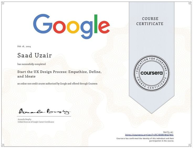 certificate of google